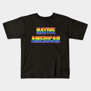 Rainbow Native American LGBTQ Pride Kids T-Shirt